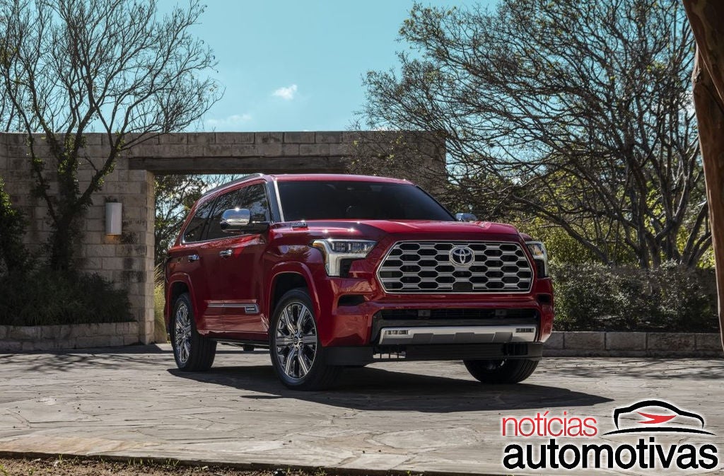 Toyota Sequoia 2023 mistura visual de Tundra com RAV4