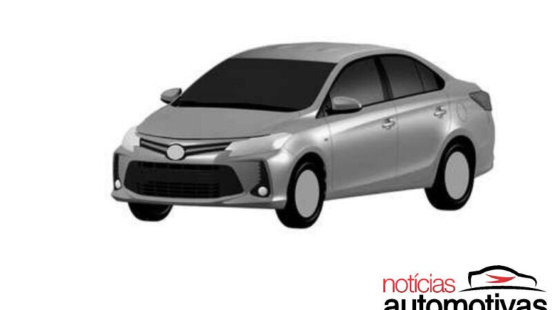 Toyota registra desenhos de versões mais simples do Yaris