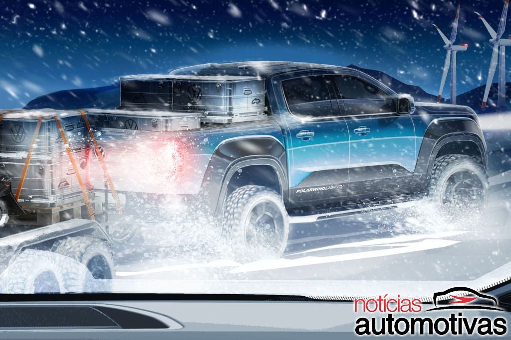 Nova Amarok 2023 aparece novamente em teaser na Europa