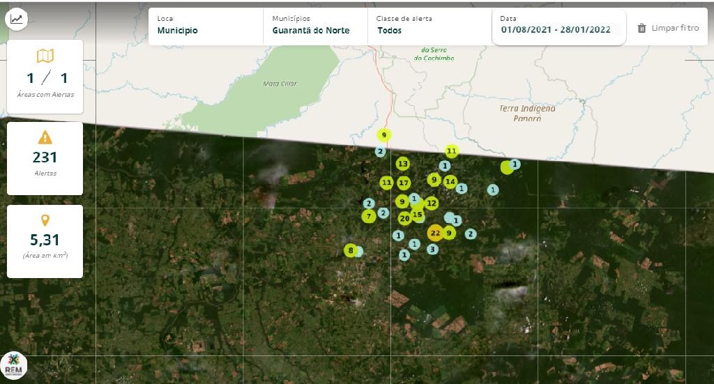 Fiscalização ambiental flagra retirada ilegal de minério em Guarantã do Norte