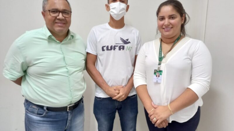 Presidente estadual da Cufa visita secretaria de Cultura de Colíder