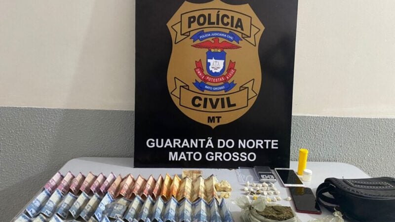 Polícia Civil prende casal por tráfico de drogas em Guarantã do Norte
