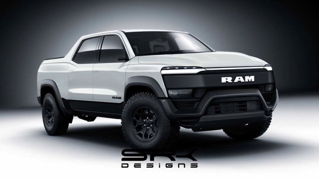 Projeção: RAM 1500 EV 2024 em possível visual
