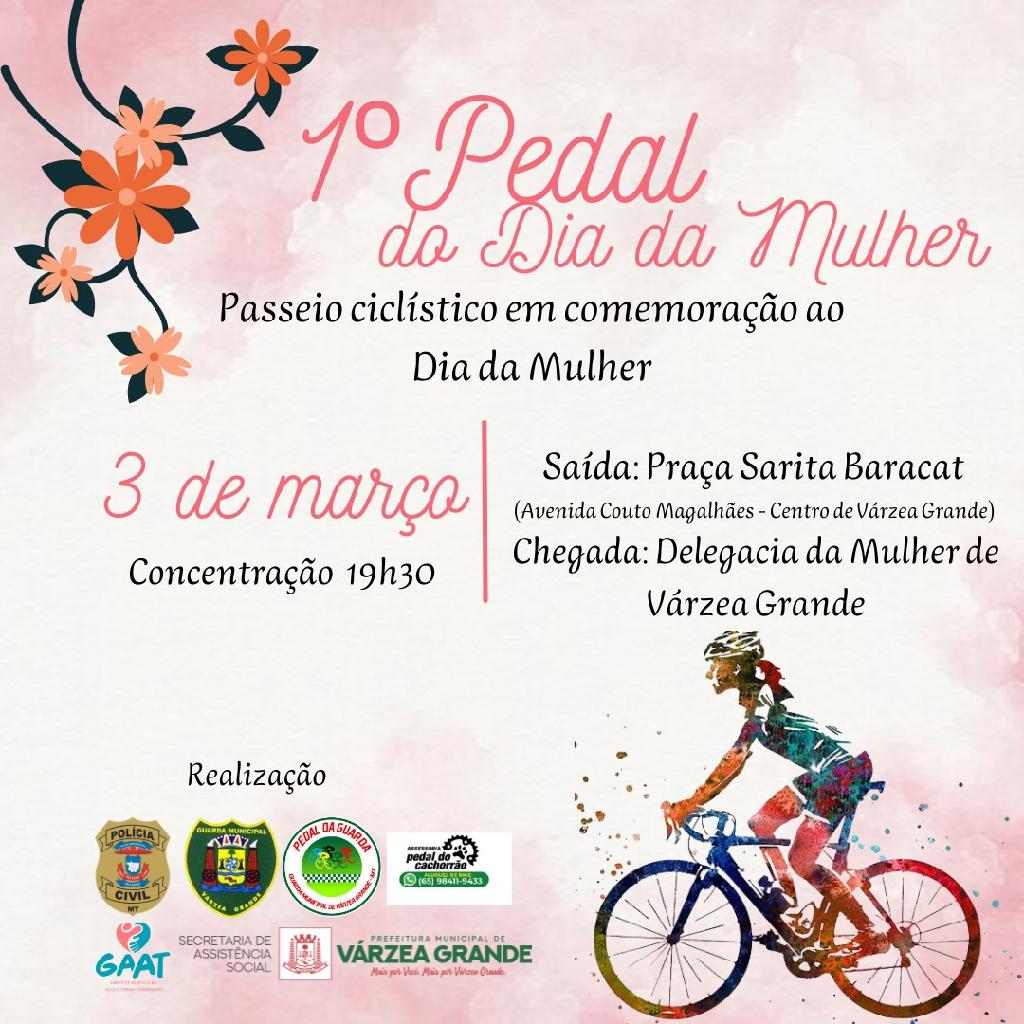 Polícia Civil e Prefeitura de VG promovem 1º Pedal do Dia da Mulher