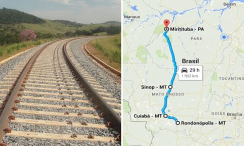 Ferrovia Sinop-Miritituba reduzirá 70% do fluxo de carretas na BR-163