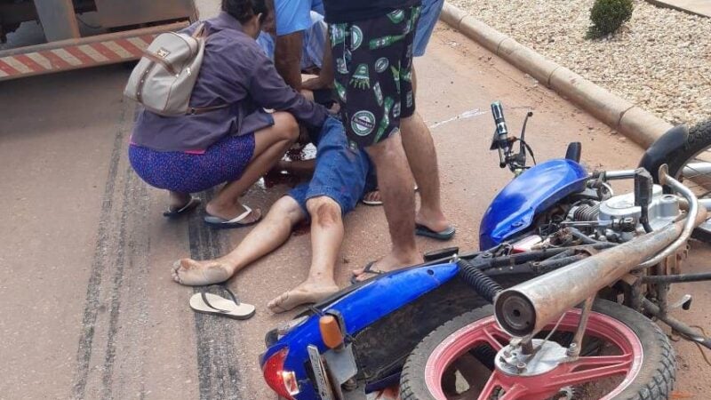 Em Guarantã do Norte Homem sofre traumatismo craniano após bater na traseira de caminhão