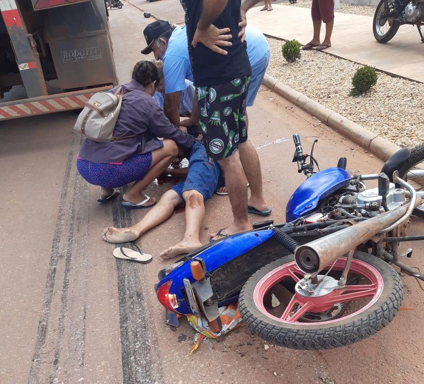 Em Guarantã do Norte Homem sofre traumatismo craniano após bater na traseira de caminhão
