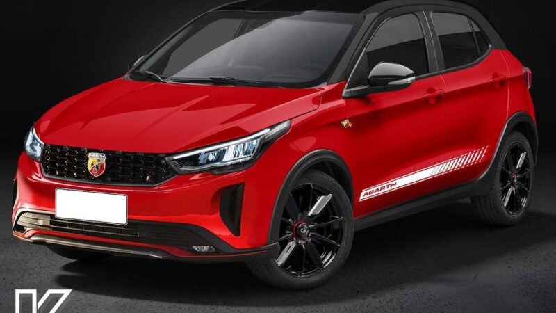 Projeção: Fiat Argo Abarth parece natural com Pulse