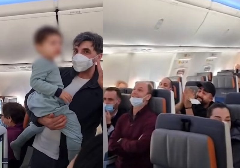 Passageiros de voo acalmam criança cantando Baby Shark [vídeo]