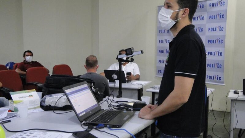 Politec capacita servidores de postos de identificação do interior para utilização do kit biométrico