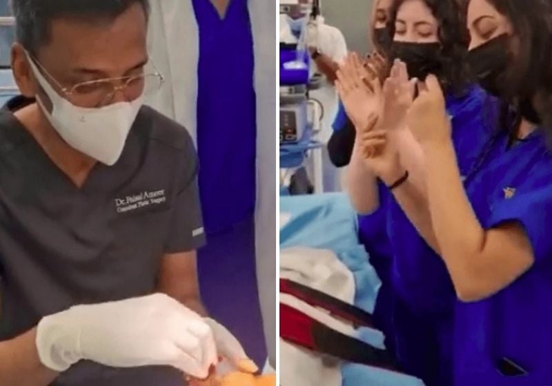 Equipe médica canta ‘Baby Shark’ para criança acordada em cirurgia [VÍDEO]