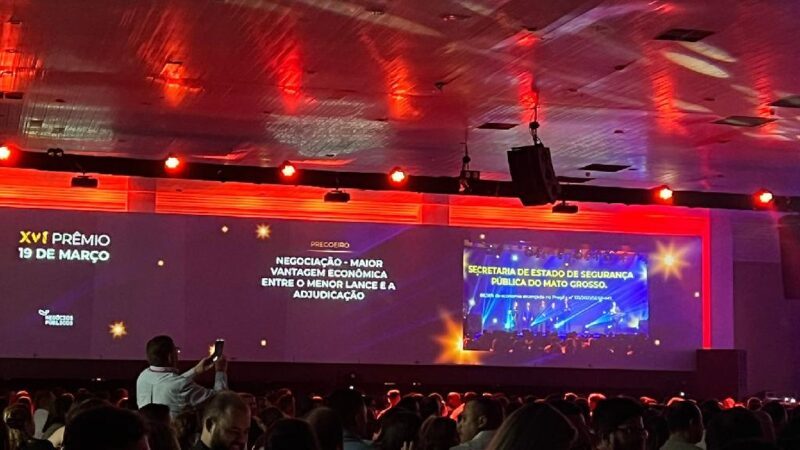 Governo de Mato Grosso é premiado em três categorias do maior evento de compras públicas do Brasil