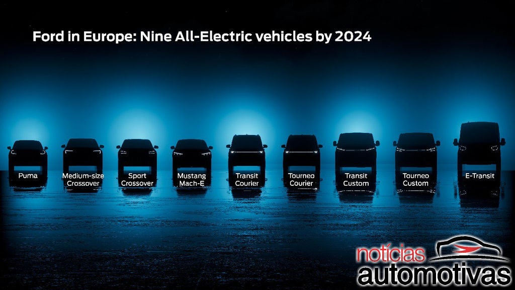 Ford anuncia sete elétricos para Europa e um é novo