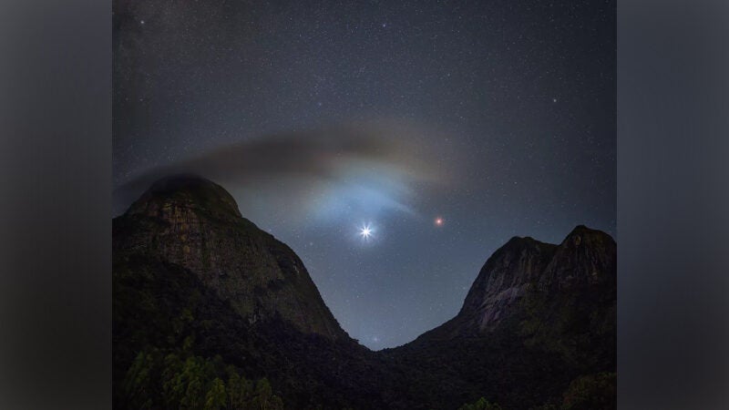 Brasileiro tem foto publicada pela NASA mostrando Vênus e Marte