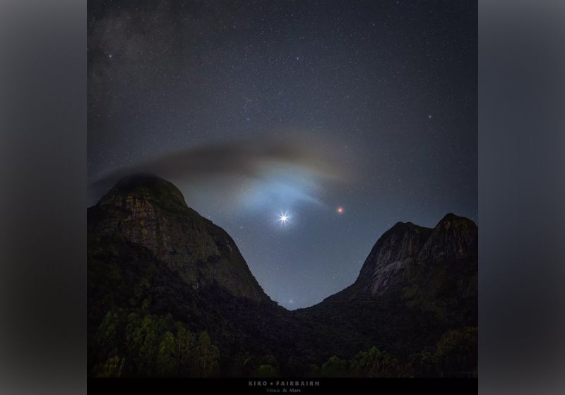 Brasileiro tem foto publicada pela NASA mostrando Vênus e Marte