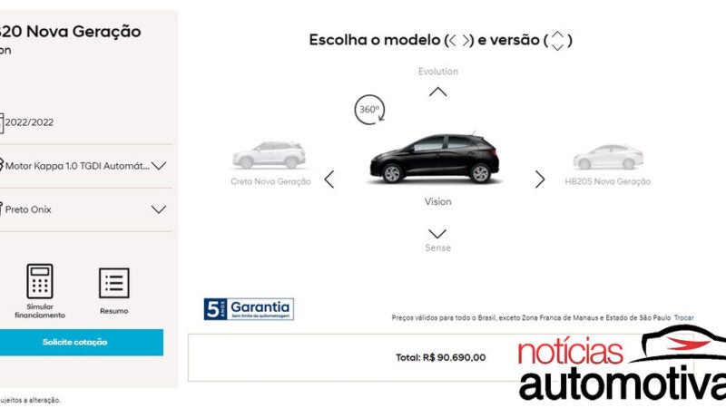 Hyundai HB20 e HB20S agora são automáticos na Vision