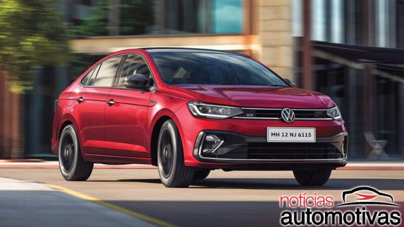 VW Virtus 2023 ganha cara mais esportiva na Índia