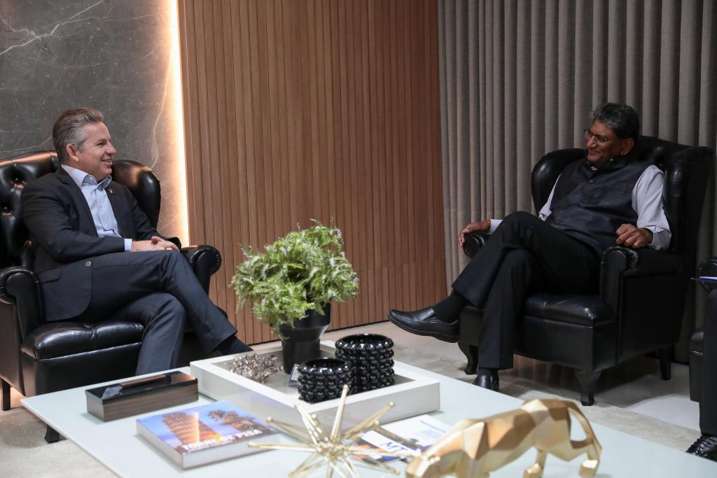 Governador discute novas oportunidades de negócios entre Mato Grosso e a Índia