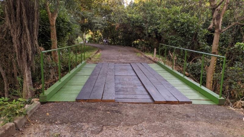 Sema-MT reforma pontes dos parques Zé Bolo Flô e Mãe Bonifácia com madeira apreendida