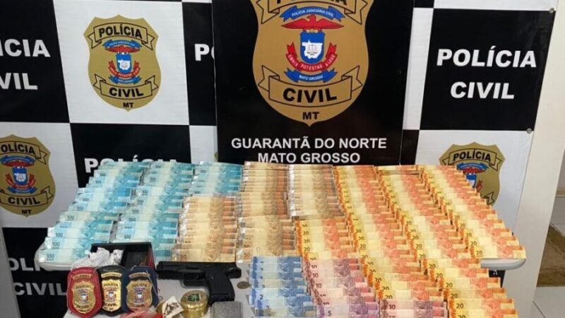 Em Guarantã do Norte suspeitos, drogas e R$ 10 mil são apreendidos durante Operação Leyenda da Polícia Civil