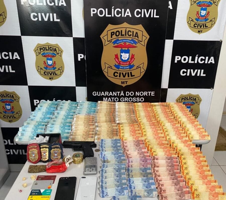 Em Guarantã do Norte suspeitos, drogas e R$ 10 mil são apreendidos durante Operação Leyenda da Polícia Civil