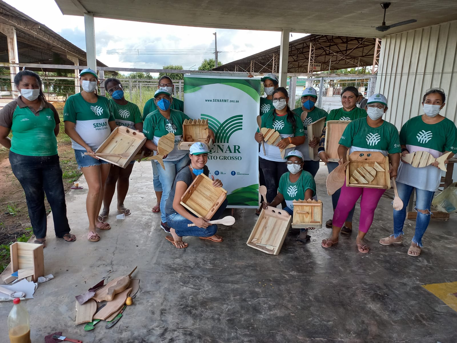 Sindicato Rural de Guarantã do Norte e Senar realizou curso de Aproveitamento de resíduos de madeira na confecção de utensílios