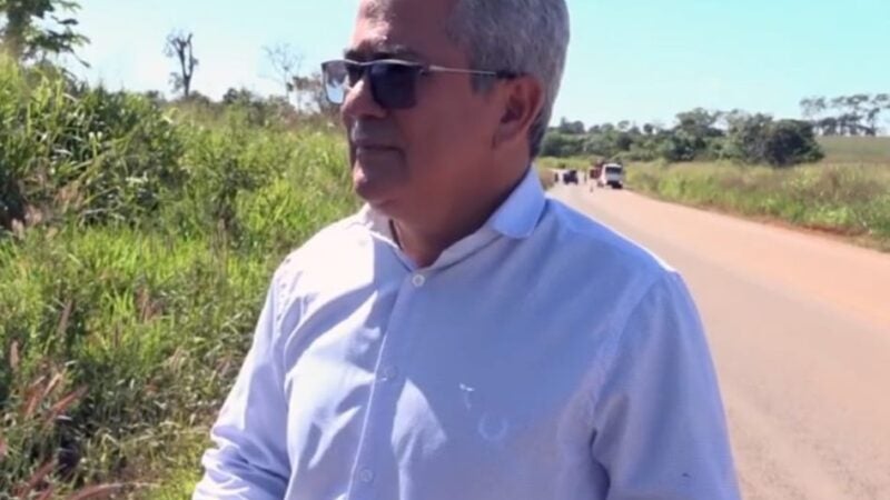 Vereador Zilmar acompanha trabalhos de tapa buraco na MT 419