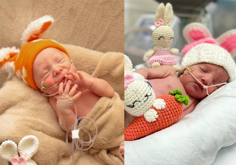 Bebês internados ganham ensaio fotográfico de Páscoa muito fofo