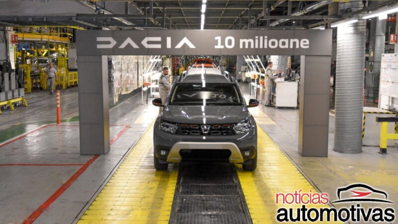 Dacia comemora 10 milhões de carros produzidos