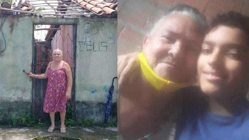 Avó que cuida de netos órfãos pede ajuda para reconstruir casa