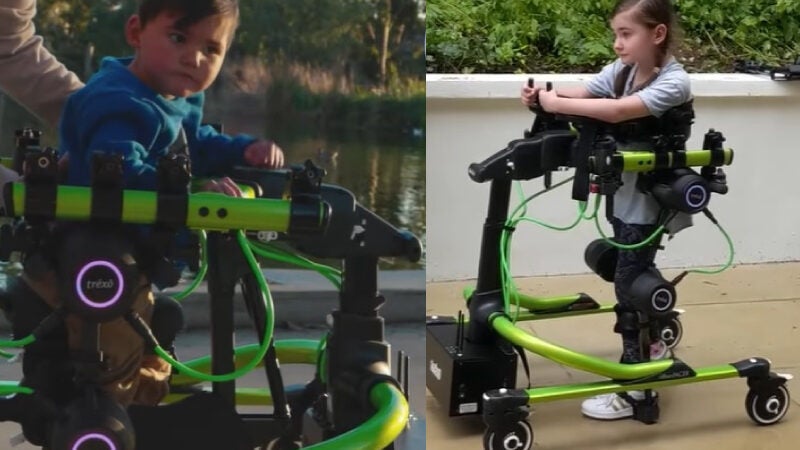Exoesqueleto permite que crianças paraplégicas andem pela 1ª vez