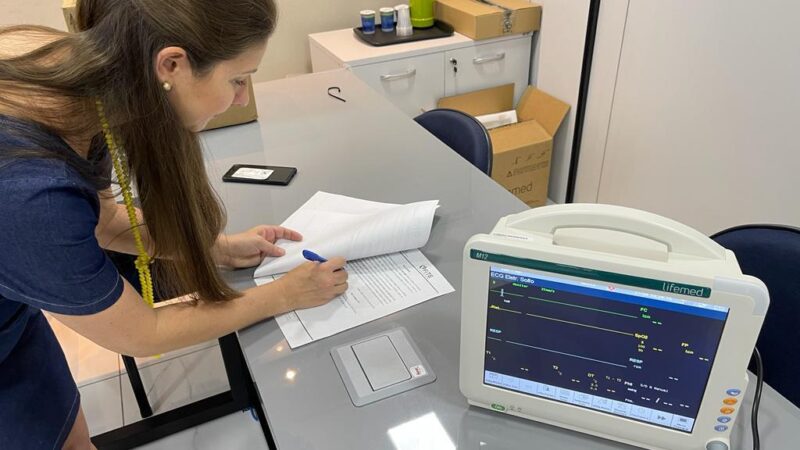 SES recebe 100 monitores hospitalares para atendimento nas unidades regionais de saúde