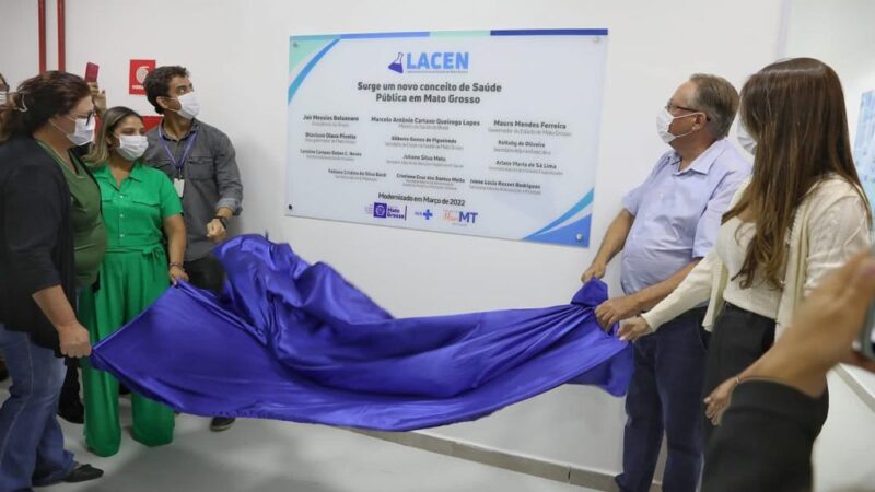 Governo inaugura nova sede do Laboratório Central de Saúde que é referência em MT