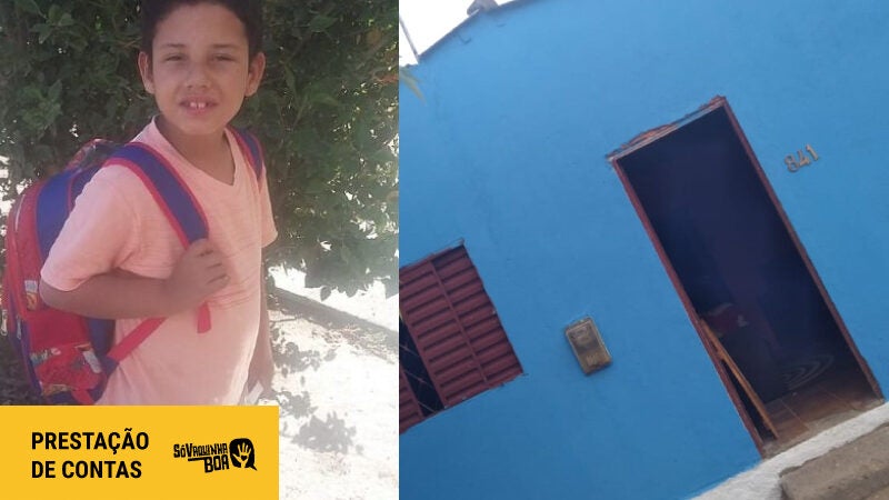 Menino que pediu carne ao Papai Noel tem casa reformada após vaquinha