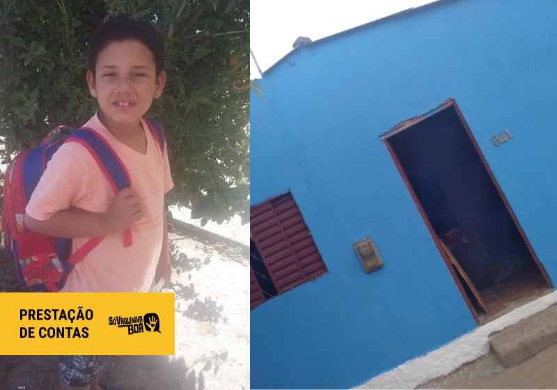 Menino que pediu carne ao Papai Noel tem casa reformada após vaquinha