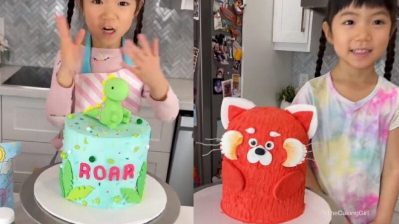 Menina de 4 anos viraliza ao criar bolos decorados cheios de fofura