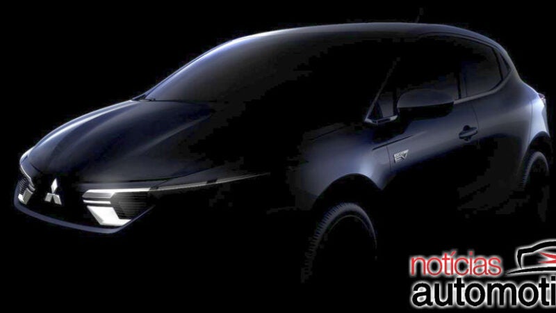 Mitsubishi Colt 2023 ganha teaser e será híbrido