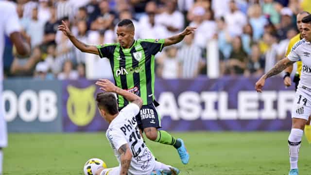 Santos bate América por 3 a 0 e assume a liderança do Brasileirão