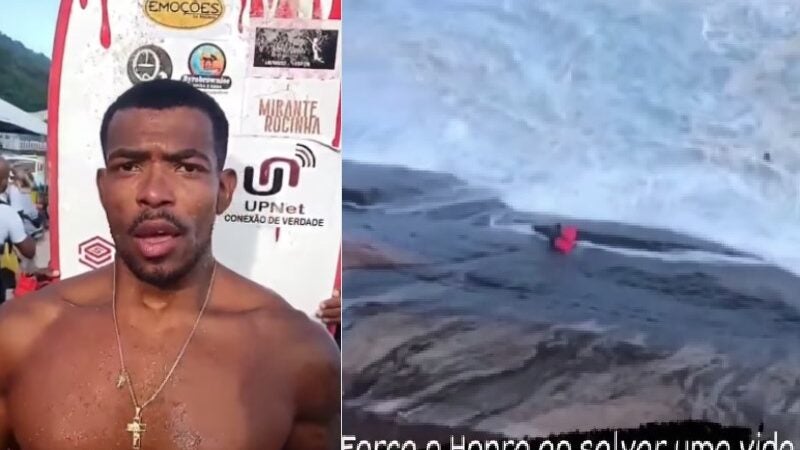 Surfista da Rocinha que salvou salva-vidas poderá receber medalha Tiradentes