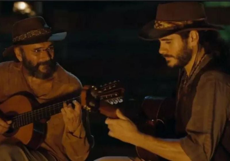 Gabriel Sater fala sobre cena emocionante com o pai, Almir Sater, em Pantanal