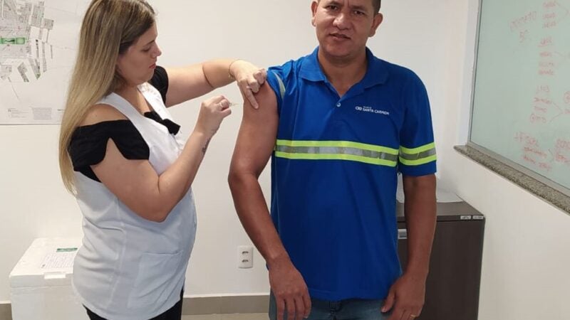 Colaboradores da Aegea MT/PA participam de campanha anual de vacinação contra a gripe