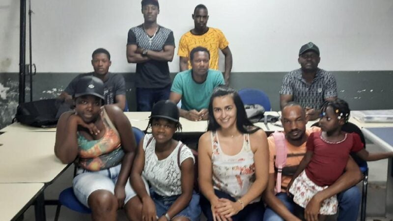 Grupo de haitianos é alfabetizado pela secretaria estadual de Educação em Sinop