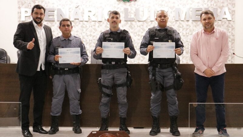 Câmara de vereadores de Guarantã do Norte e Assembleia legislativa concederam moção de aplauso para componentes da segurança publica