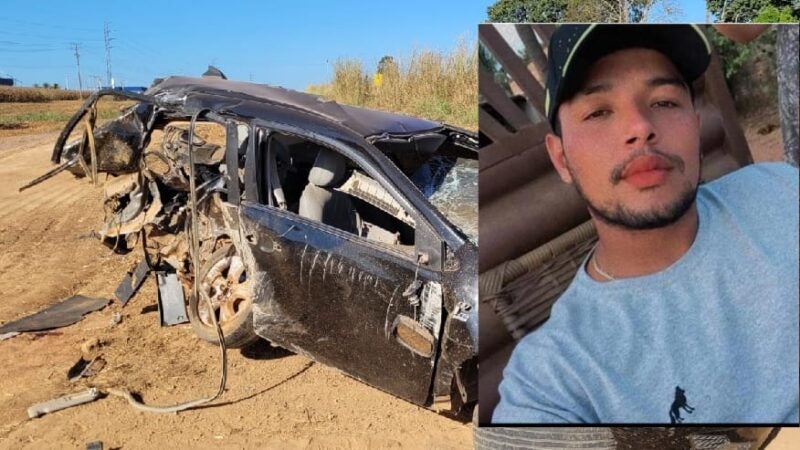 JOVEM MORRE E QUATRO PESSOAS FICAM FERIDAS EM ACIDENTE NA BR 163