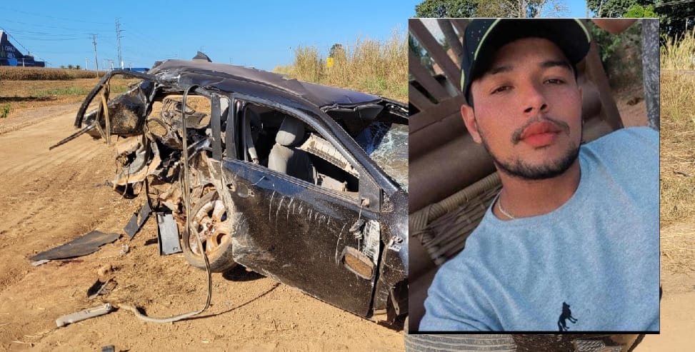 JOVEM MORRE E QUATRO PESSOAS FICAM FERIDAS EM ACIDENTE NA BR 163