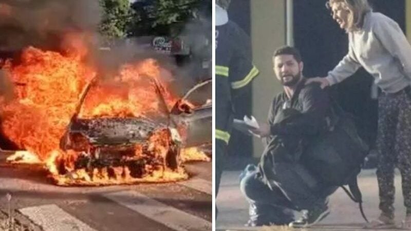 Concurseiro do carro incendiado a poucos metros da prova ganha apoio de internautas