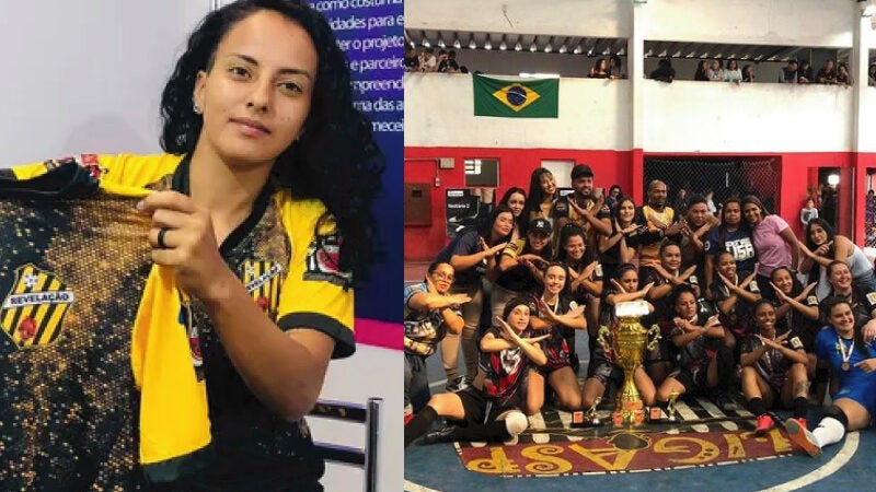 Jovem funda escolinha de futebol só para meninas em comunidade de SP