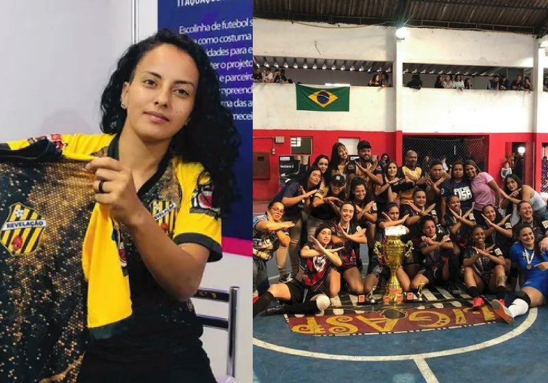 Jovem funda escolinha de futebol só para meninas em comunidade de SP