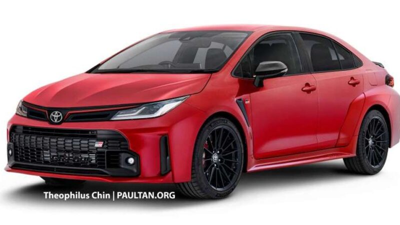 Projeção: Toyota GR Corolla Sedan