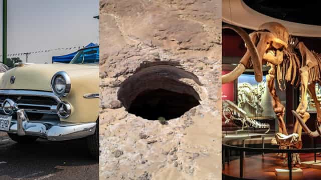 Coisas inacreditáveis encontradas em buracos estranhos no chão